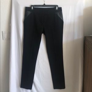NM cropped pant with leather details size 8